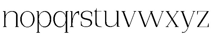 New Bight ExtLt SemExp Font LOWERCASE