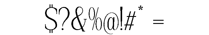 New Bight ExtLt SemiCond Font OTHER CHARS
