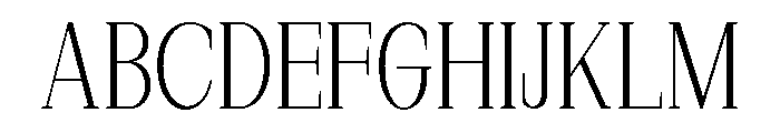 New Bight ExtLt SemiCond Font UPPERCASE