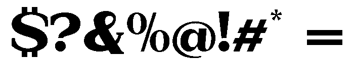 New Bight Extra Black Expanded Font OTHER CHARS