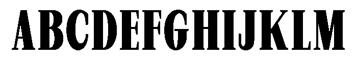 New Bight Extra Bold Condensed Font UPPERCASE