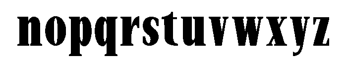 New Bight Extra Bold Condensed Font LOWERCASE