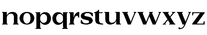 New Bight Extra Bold Expanded Font LOWERCASE
