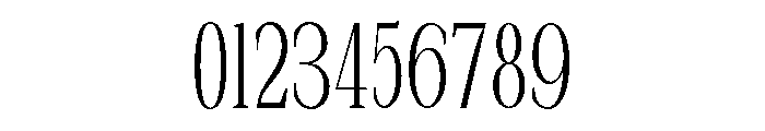 New Bight Extra Light Condensed Font OTHER CHARS
