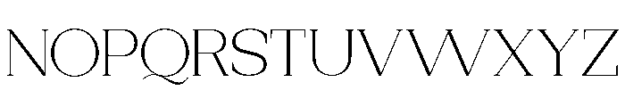 New Bight Extra Light Expanded Font UPPERCASE