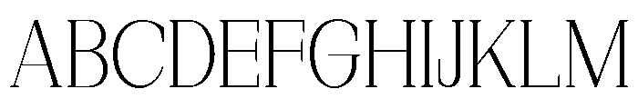 New Bight Extra Light Font UPPERCASE