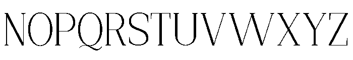 New Bight Extra Light Font UPPERCASE