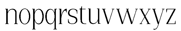 New Bight Extra Light Font LOWERCASE