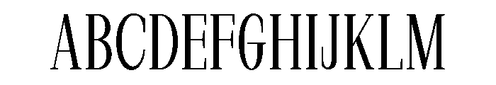 New Bight Light Condensed Font UPPERCASE