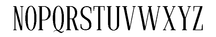 New Bight Light Condensed Font UPPERCASE