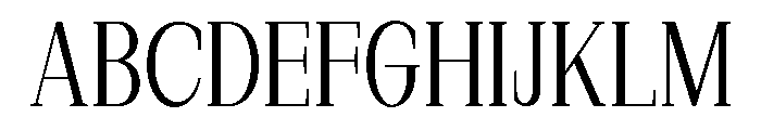 New Bight Light Semi Condensed Font UPPERCASE