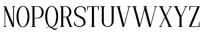 New Bight Light Semi Condensed Font UPPERCASE
