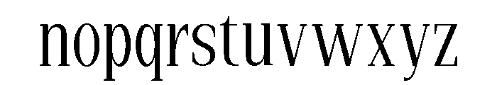New Bight Light Semi Condensed Font LOWERCASE