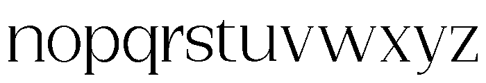 New Bight Light Semi Expanded Font LOWERCASE