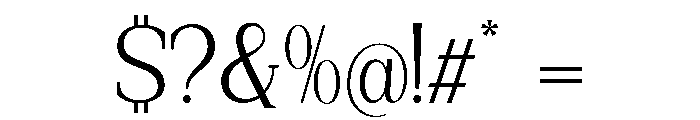 New Bight Light Font OTHER CHARS