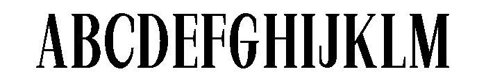 New Bight Medium Condensed Font UPPERCASE