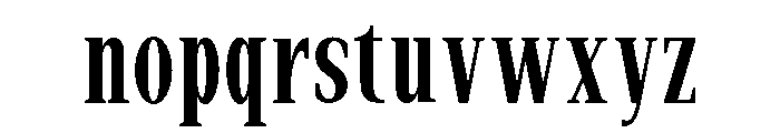 New Bight Medium Condensed Font LOWERCASE