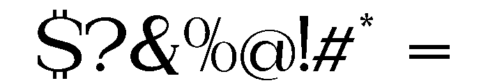 New Bight Medium Expanded Font OTHER CHARS