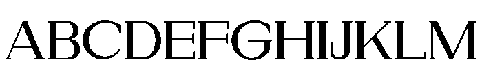 New Bight Medium Expanded Font UPPERCASE