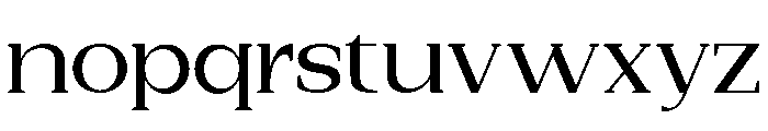 New Bight Medium Expanded Font LOWERCASE
