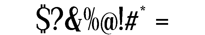New Bight Medium Semi Condensed Font OTHER CHARS