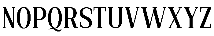 New Bight Medium Semi Condensed Font UPPERCASE