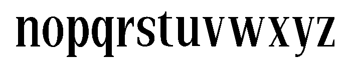 New Bight Medium Semi Condensed Font LOWERCASE