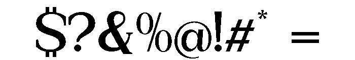 New Bight SemBd SemExp Font OTHER CHARS