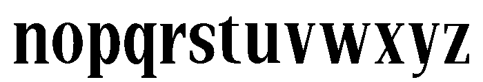 New Bight SemBd SemiCond Font LOWERCASE