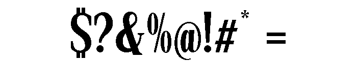 New Bight Semi Bold Condensed Font OTHER CHARS