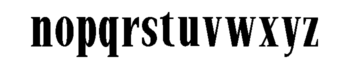 New Bight Semi Bold Condensed Font LOWERCASE