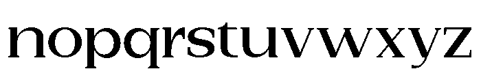 New Bight Semi Bold Expanded Font LOWERCASE