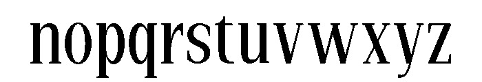 New Bight Semi Condensed Font LOWERCASE