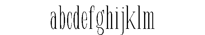 New Bight Thin Condensed FONT