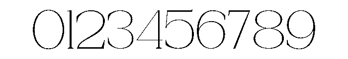 New Bight Thin Expanded Font OTHER CHARS