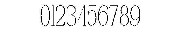 New Bight Thin Semi Condensed Font OTHER CHARS