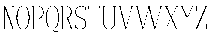 New Bight Thin Semi Condensed Font UPPERCASE
