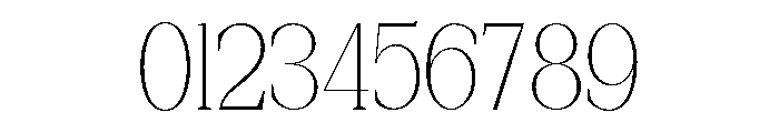 New Bight Thin Font OTHER CHARS