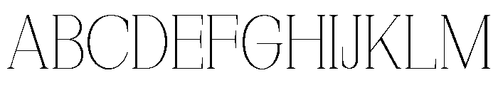 New Bight Thin Font UPPERCASE