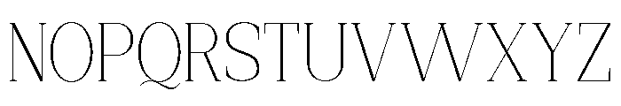 New Bight Thin Font UPPERCASE
