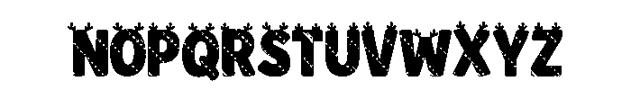 New Born Christmas 3 Font UPPERCASE