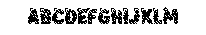 New Born Christmas 4 Font UPPERCASE