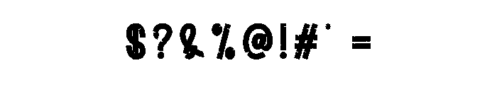 New Brush Font OTHER CHARS