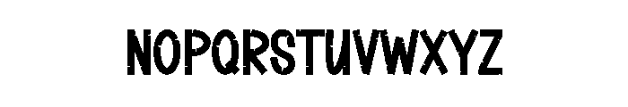 New Brush Font LOWERCASE