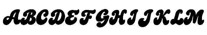 New Funky Display Font UPPERCASE