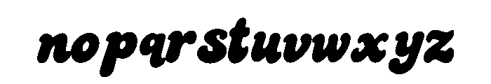 New Funky Display Font LOWERCASE