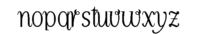 New Leaves Font LOWERCASE
