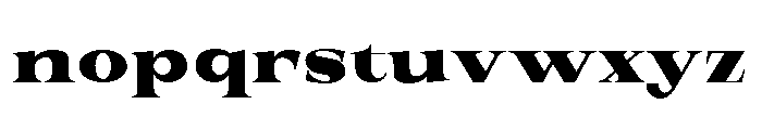 New Novaryn Black Expanded Font LOWERCASE