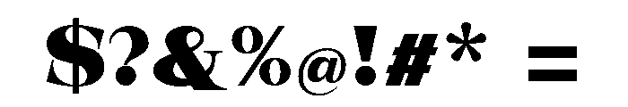 New Novaryn Black Semi Expanded Font OTHER CHARS