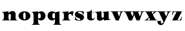 New Novaryn Black SemiCond Font LOWERCASE